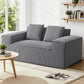 Marina 2 Seater Sofa Loveseat Sofas Bed Couch No Assembly Corduroy Small Couches Apartement - Grey