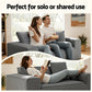 Marina 2 Seater Sofa Loveseat Sofas Bed Couch No Assembly Corduroy Small Couches Apartement - Grey
