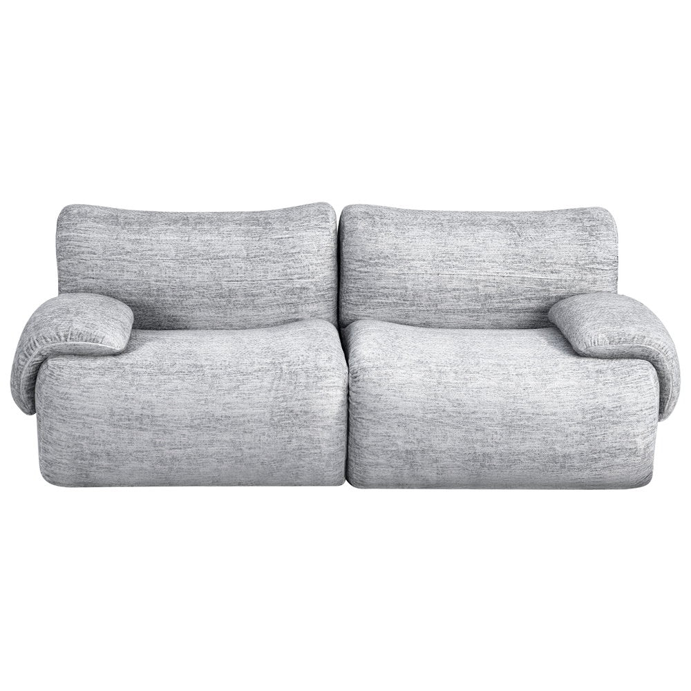 Magnolia 2 Seater Sofa Modular Sectional Sofas Couch Bed No Assembly Living Room - Grey