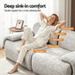 Magnolia 2 Seater Sofa Modular Sectional Sofas Couch Bed No Assembly Living Room - Grey