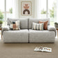 Magnolia 2 Seater Sofa Modular Sectional Sofas Couch Bed No Assembly Living Room - Grey