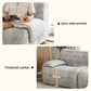 Magnolia 2 Seater Sofa Modular Sectional Sofas Couch Bed No Assembly Living Room - Grey