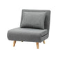 Matilda Sofa Bed Convertible Couch Recliner Lounge Chair Linen - Grey
