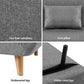 Matilda Sofa Bed Convertible Couch Recliner Lounge Chair Linen - Grey