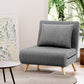 Matilda Sofa Bed Convertible Couch Recliner Lounge Chair Linen - Grey