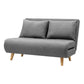 Matilda 2 Seater Sofa Bed Convertible Couch Recliner Lounge Chair Linen - Grey