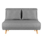 Matilda 2 Seater Sofa Bed Convertible Couch Recliner Lounge Chair Linen - Grey