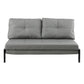 Mostar 2-Seater Sofa Bed Folding Convertible Couch Recliner Lounge Chair - Grey
