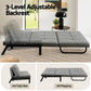 Mostar 2-Seater Sofa Bed Folding Convertible Couch Recliner Lounge Chair - Grey