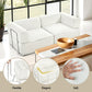 Melody 2 Seater Convertible Folding Sofa Bed - White