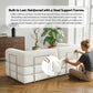 Melody 2 Seater Convertible Folding Sofa Bed - White