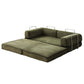 Mattea 2 Seater Convertible Folding Sofa Bed - Green