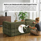 Mattea 2 Seater Convertible Folding Sofa Bed - Green