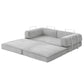 Mattea 2 Seater Convertible Folding Sofa Bed - Grey