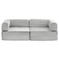 Mattea 2 Seater Convertible Folding Sofa Bed - Grey