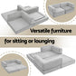 Mattea 2 Seater Convertible Folding Sofa Bed - Grey