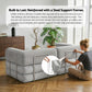 Mattea 2 Seater Convertible Folding Sofa Bed - Grey