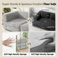 Mattea 2 Seater Convertible Folding Sofa Bed - Grey