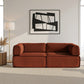 Melody 2 Seater Convertible Folding Sofa Bed - Orange