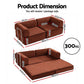 Melody 2 Seater Convertible Folding Sofa Bed - Orange