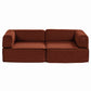 Melody 2 Seater Convertible Folding Sofa Bed - Orange