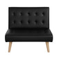 Marinae Sofa Bed Couch Lounge Fabric - Black