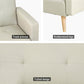 Marcella 3-Seater 200cm Sofa Bed Faux Linen - Beige