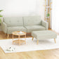 Marcella 3-Seater 200cm Sofa Bed Faux Linen - Beige