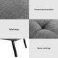 Marceline 3 Seater Sofa Bed Convertible Couch Recliner Lounge Chair Fabric - Grey