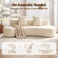 Metis 2 Seater 228cm Modular Sofa Bed Sectional Boneless Couches for Living Room No Assembly Required - White