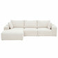 Metis 3 Seater Modular Sofa Bed Sectional Boneless Couches- White