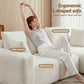 Metis 3 Seater Modular Sofa Bed Sectional Boneless Couches- White