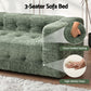 Melantha 2 Seater Comfort Boneless Sofa for Living Room Luxury Chenille - Green