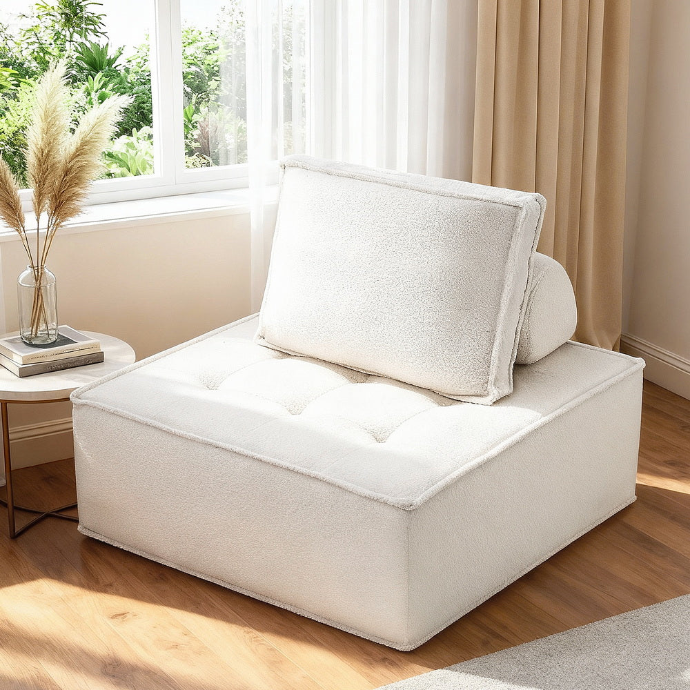 Moritz Floor Sofa Lounge Chair with Pillow