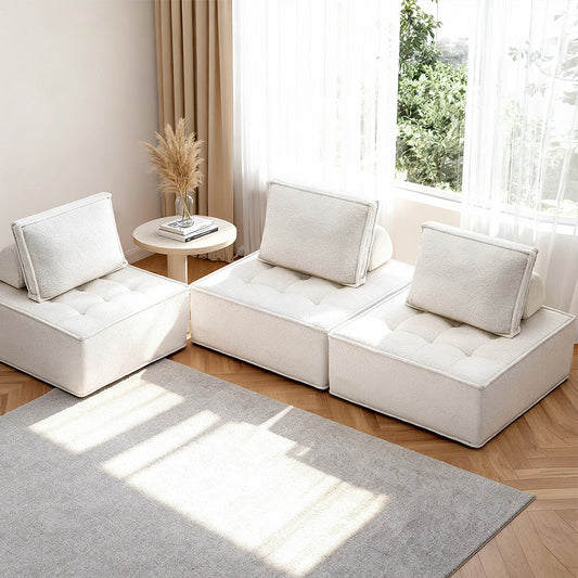 Moritz 3 Floor Sofa Lounge Chair with Pillow
