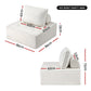 Moritz 3 Floor Sofa Lounge Chair with Pillow