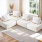 Moritz Floor Sofa Lounge Chair 4 Seater with Pillow