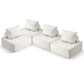 Moritz Floor Sofa Lounge Chair 4 Seater with Pillow