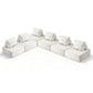 Moritz Floor Sofa Lounge Chair 6 Seater with Pillow