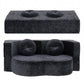 Mavira 2 Seater 2 in 1 Convertible Compressed Sofa Bed, Folding Boneless - Grey