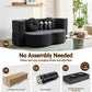 Mavira 2 Seater 2 in 1 Convertible Compressed Sofa Bed, Folding Boneless - Grey