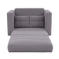 Mavira 2 Seater Corduroy Convertible Sofa Bed Pull Out Boneless Couch - Grey