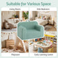 Mavis Sofa Foam Couch with Carry Handle - Mint Green