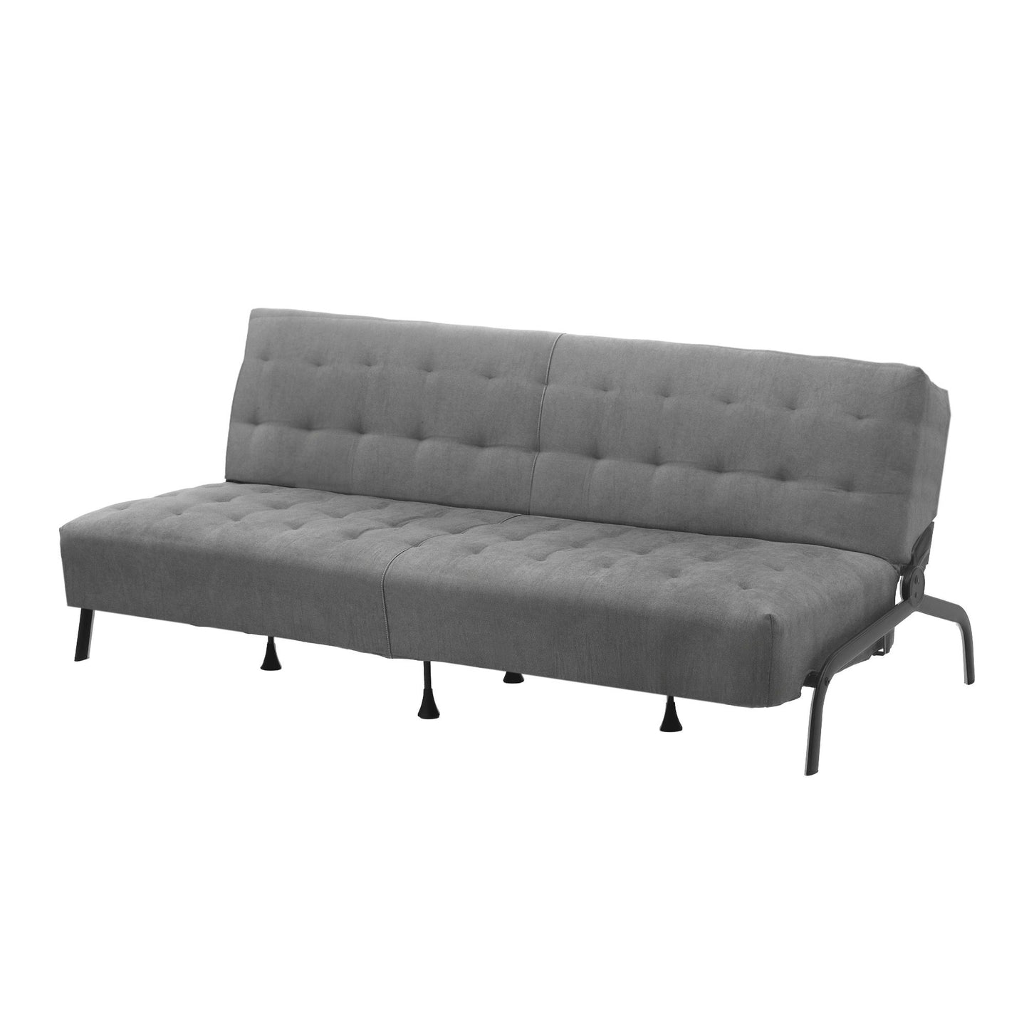 Marielle 3 Seater Sofa Bed, 1.9m Soft Innerspring Adjustable Couch Futon Chair - Grey