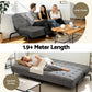 Marielle 3 Seater Sofa Bed, 1.9m Soft Innerspring Adjustable Couch Futon Chair - Grey