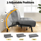 Marielle 3 Seater Sofa Bed, 1.9m Soft Innerspring Adjustable Couch Futon Chair - Grey