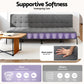 Marielle 3 Seater Sofa Bed, 1.9m Soft Innerspring Adjustable Couch Futon Chair - Grey