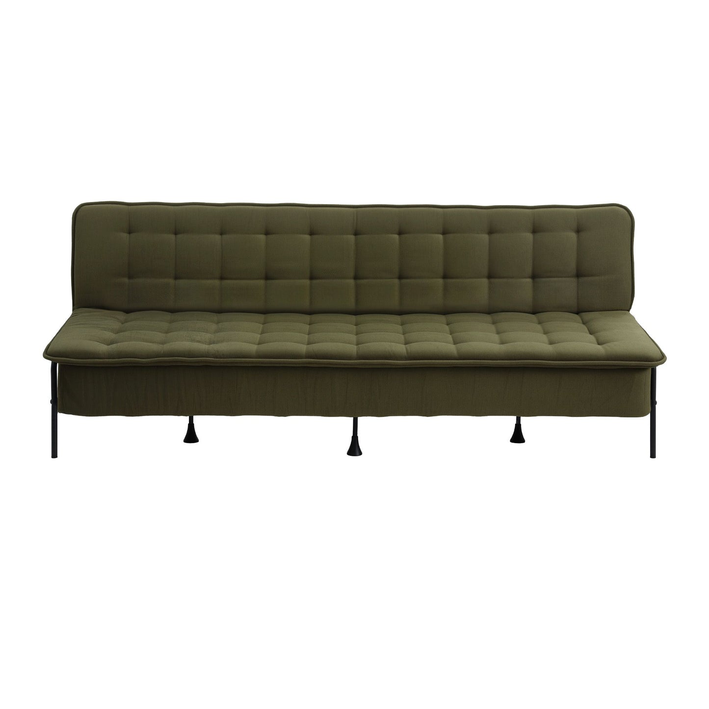 Marielle 3 Seater Sofa Bed, 1.9m Soft Innerspring Adjustable Couch Futon Chair - Green