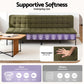 Marielle 3 Seater Sofa Bed, 1.9m Soft Innerspring Adjustable Couch Futon Chair - Green