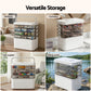 5 Tier Portable Storage Box Detachable with Handles Plastic Clear